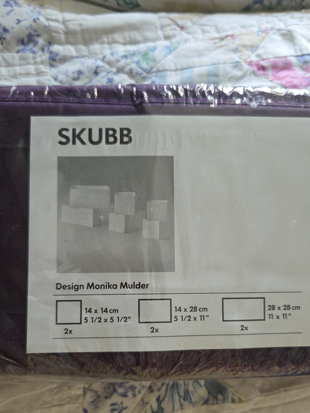 IKEA Branded Packaging with Black and Purple Accents